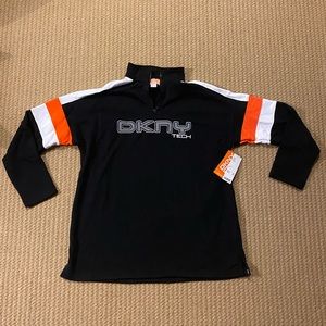 DKNY Tech oversized zip up sweatshirt